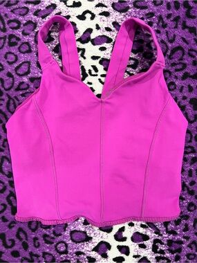 lululemon athletica Hot Pink Cropped Tank Top